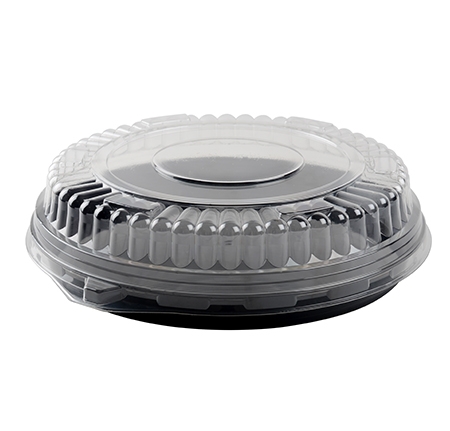 12" LOW DOME LID W/NESTING RING, PETE
