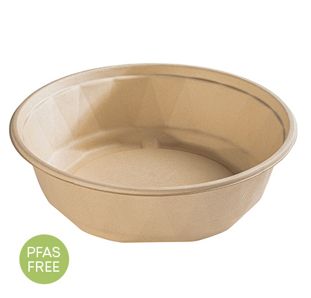 Eco Friendly 7 Sq. 32 oz. Disposable Bagasse Square Bowl