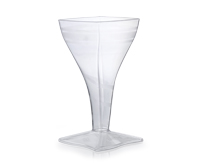 Fineline Flairware 2206 5 oz. Clear Plastic Wine Goblet