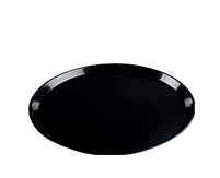 Fineline Platter Pleasers 3581-BK 18 x 18 Plastic Black Square Tray